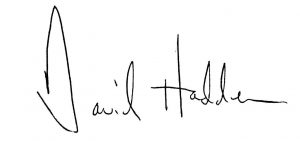 David Hadden's signature